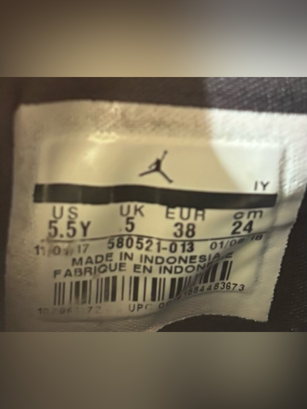 Air Jordan youth retro low laced basketball athletic shoes sneakers 5.5 or 5 1/2 - Picture 14 of 15